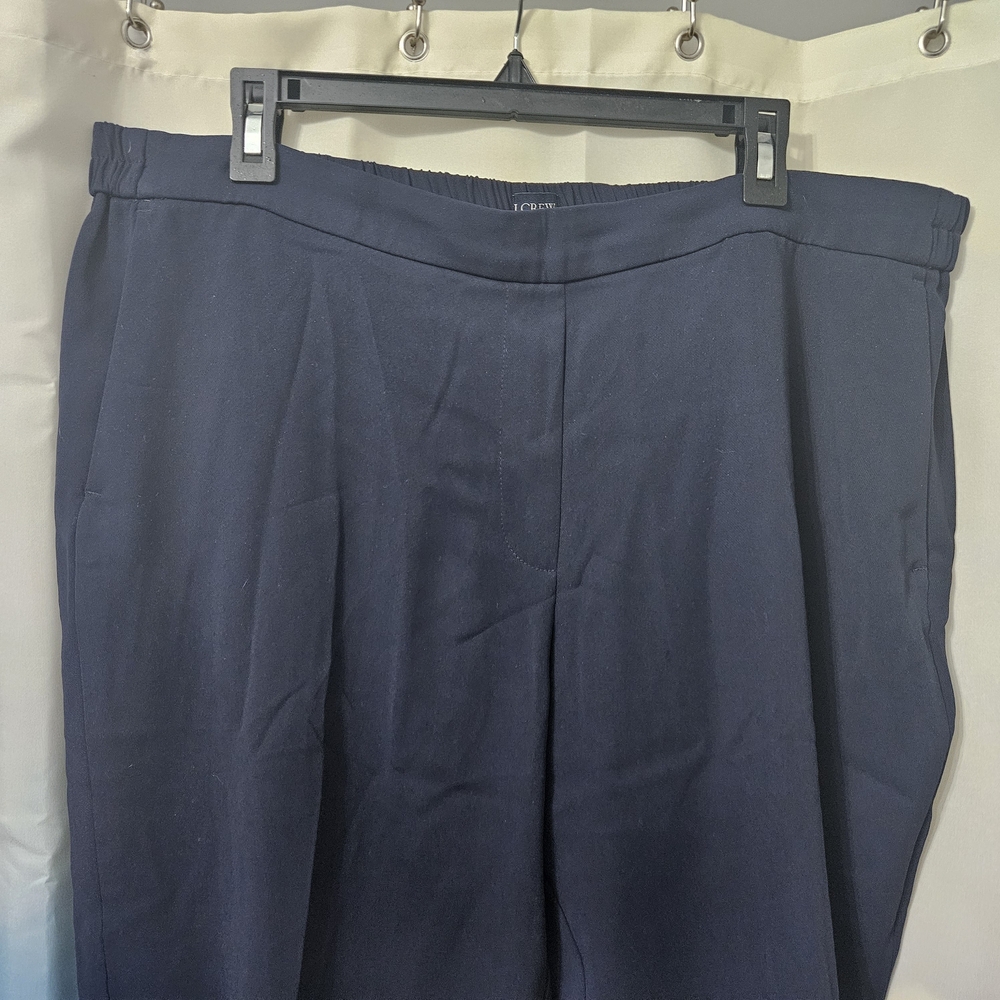 J. Crew Classic Jamie Pants Navy Blue Size 18